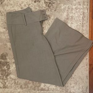 Wide legged grey dress pants